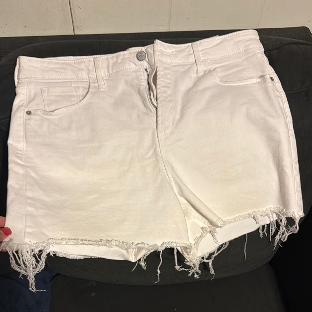 Women's White Denim Shorts